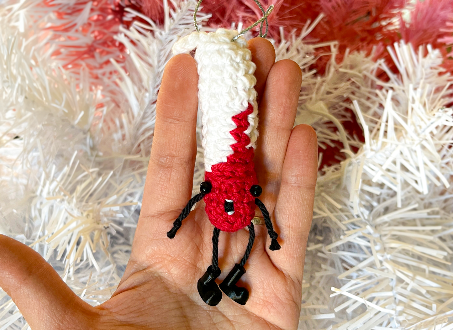 Funny Christmas Ornaments Evolution of a Tampon Set of 3 Crochet Tampons