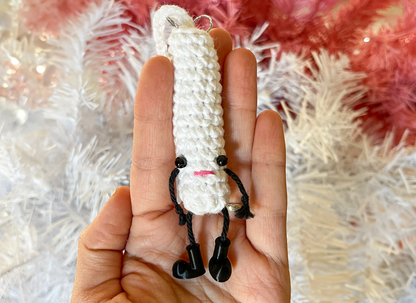 Funny Christmas Ornaments Evolution of a Tampon Set of 3 Crochet Tampons