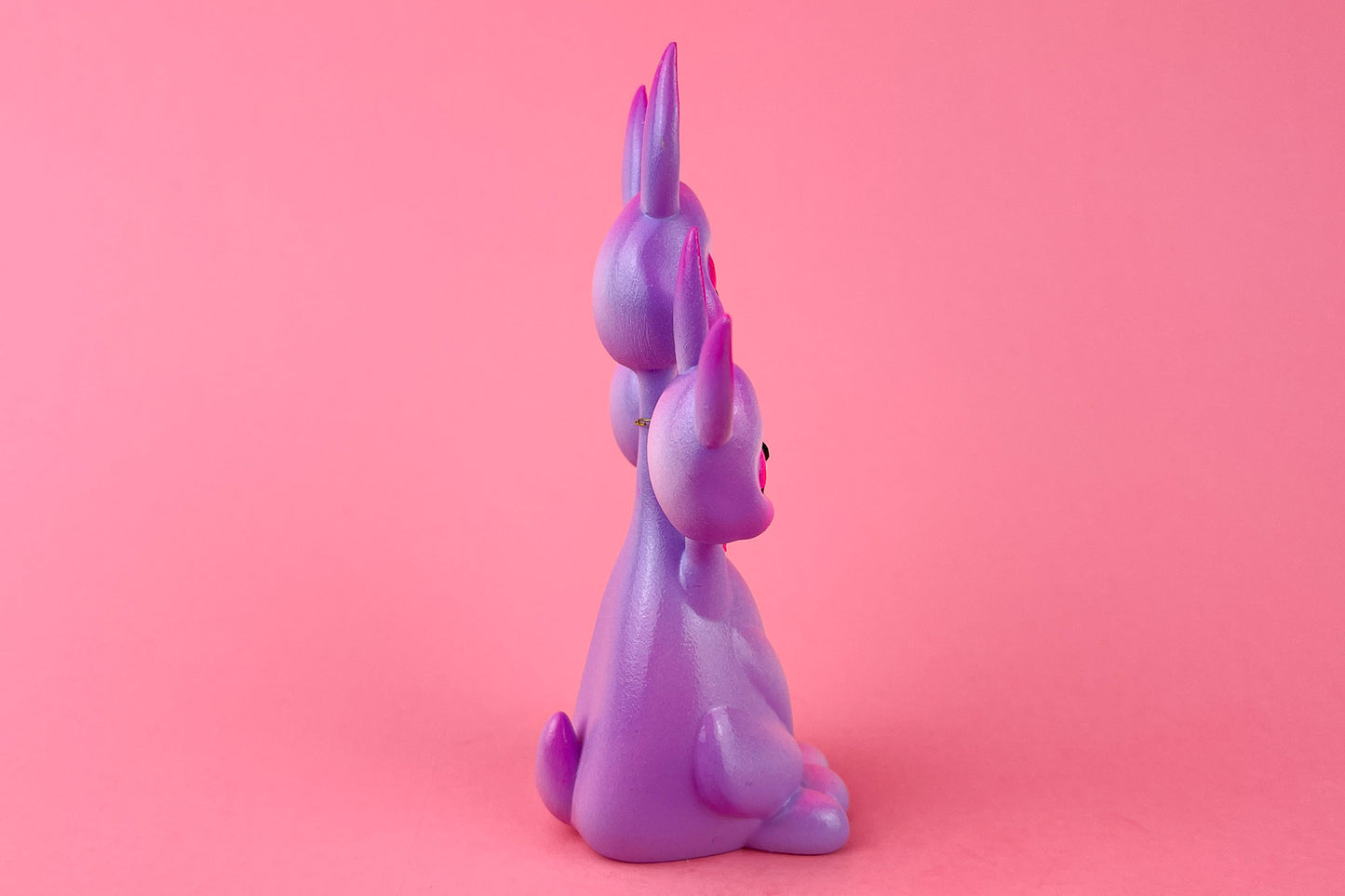 3 headed Bunny - Purple