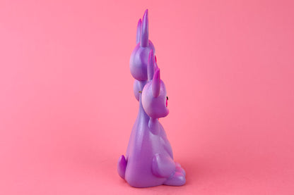 3 headed Bunny - Purple