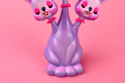 3 headed Bunny - Purple