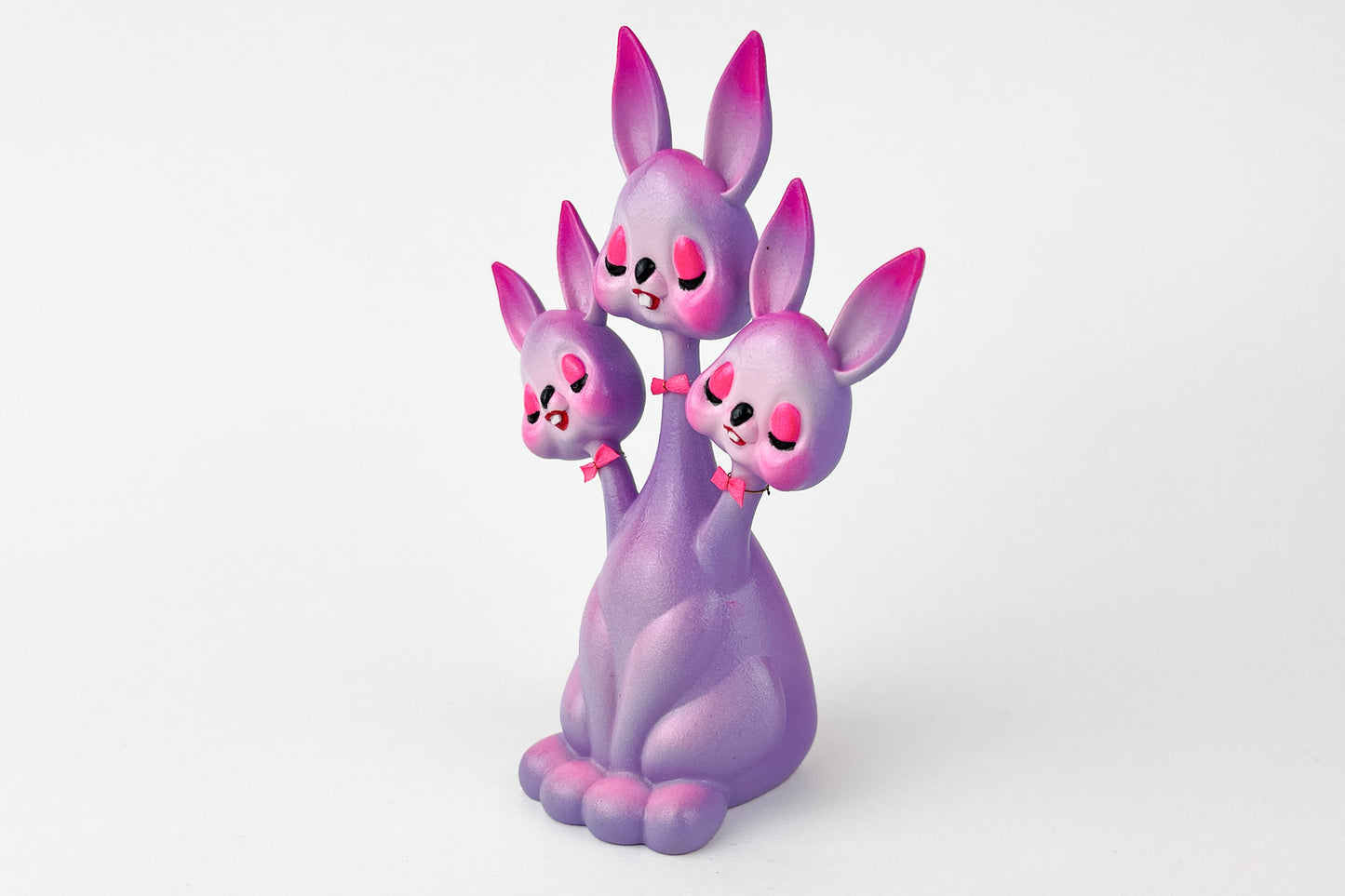 3 headed Bunny - Purple