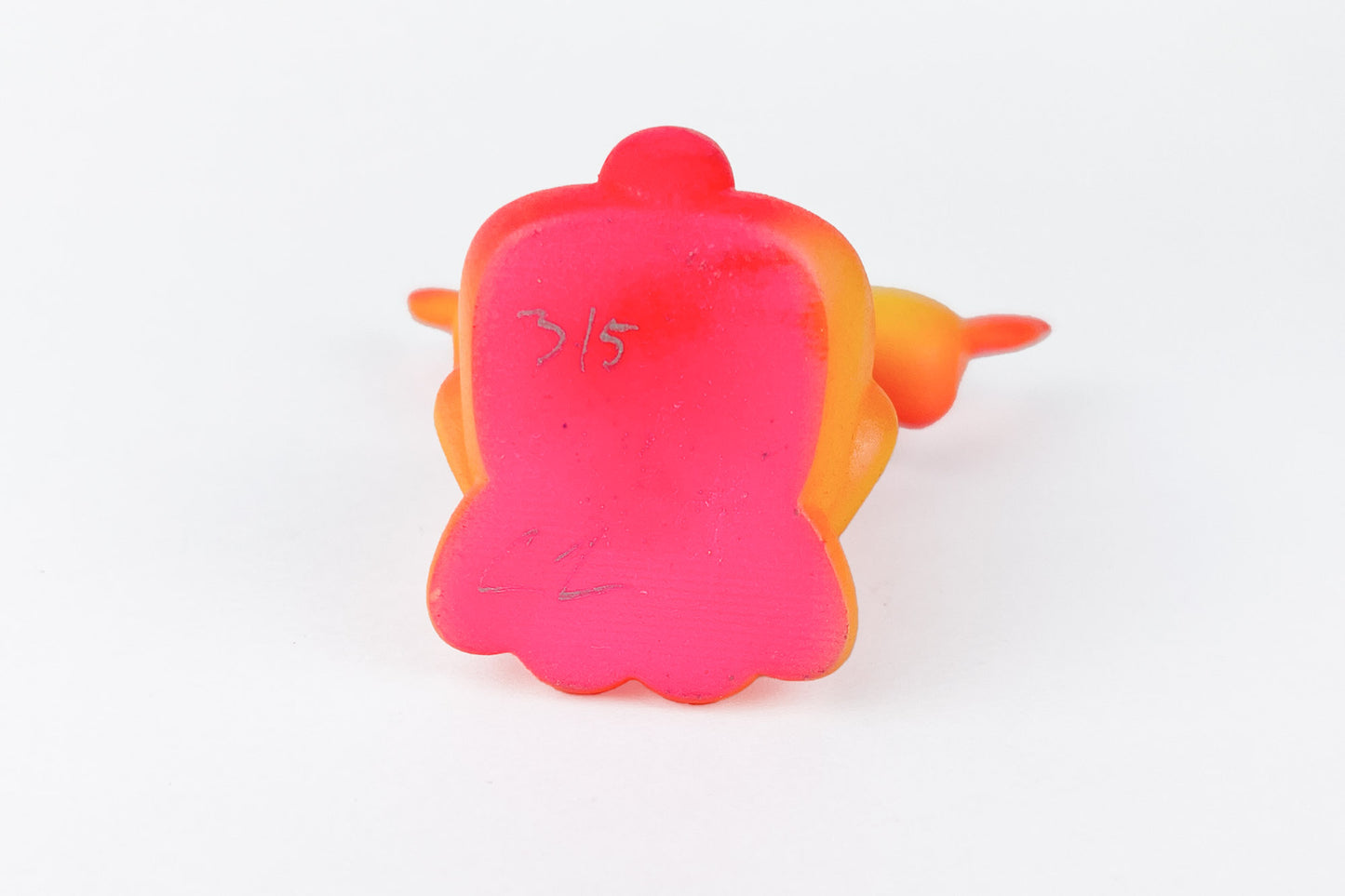 3 headed Bunny - Orange & Pink