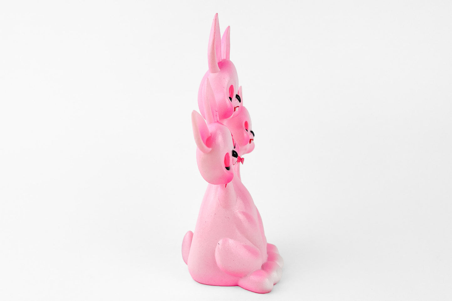 3 headed Bunny - Pink