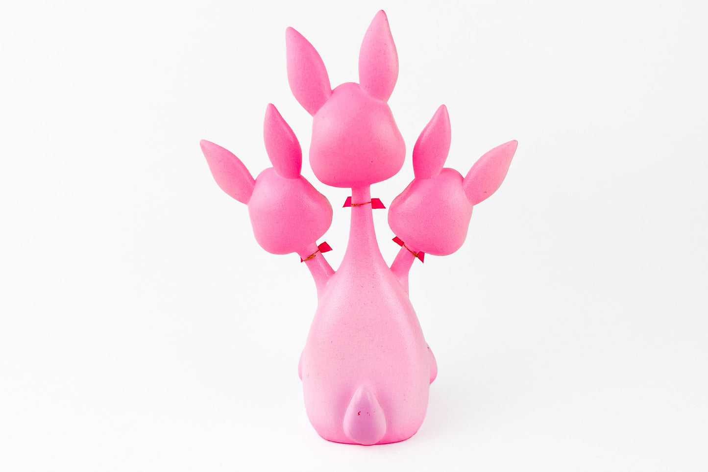3 headed Bunny - Pink