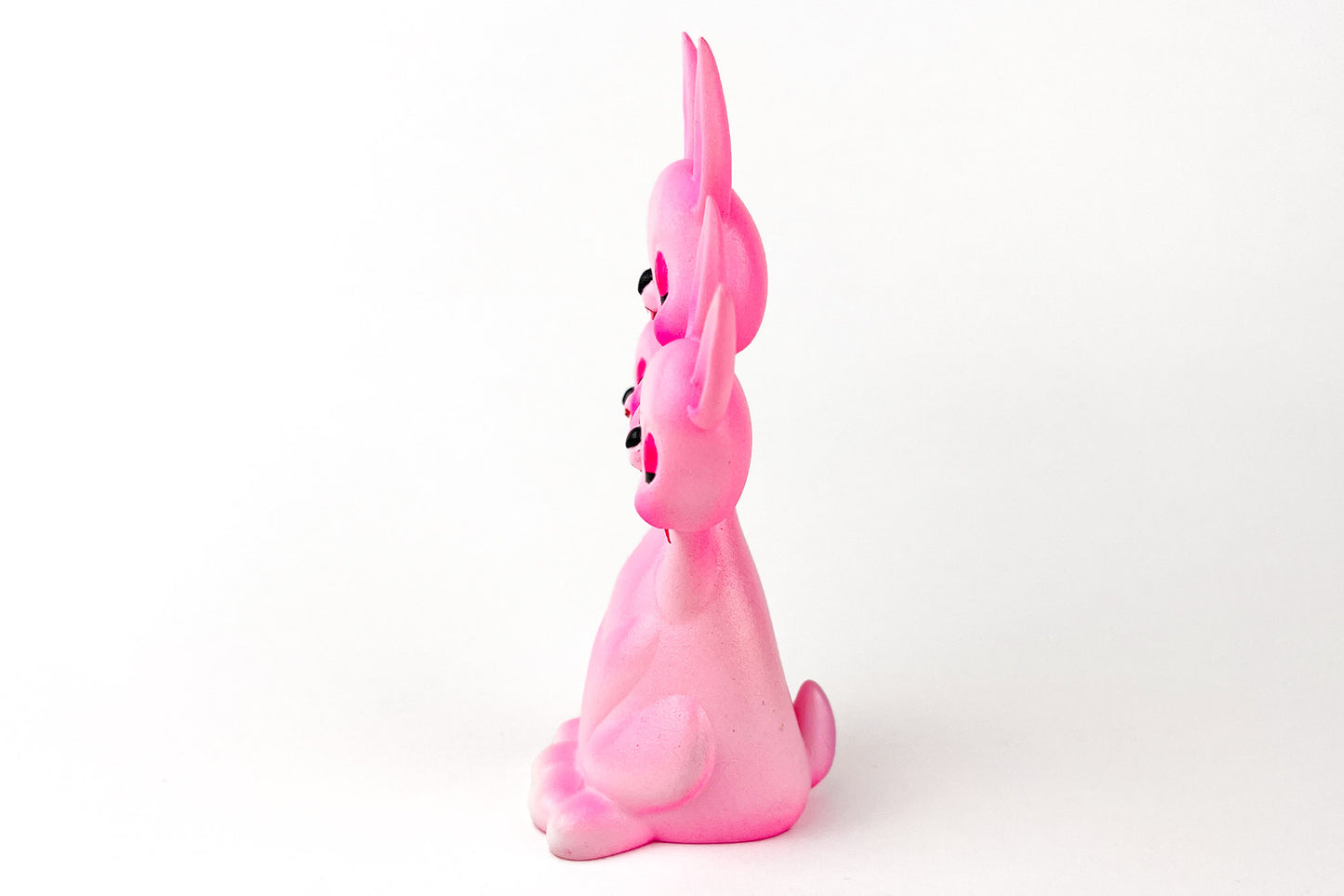 3 headed Bunny - Pink