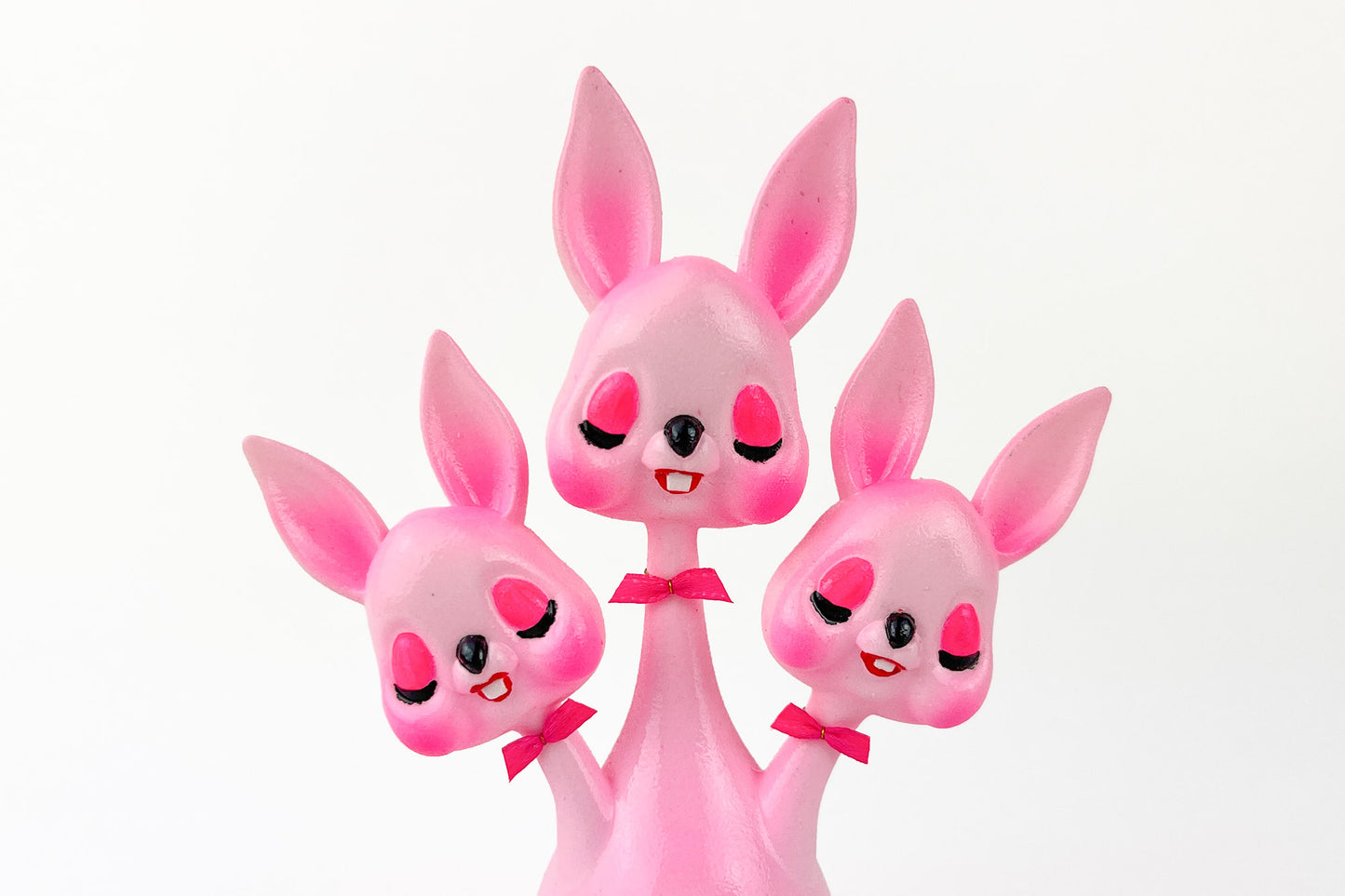 3 headed Bunny - Pink