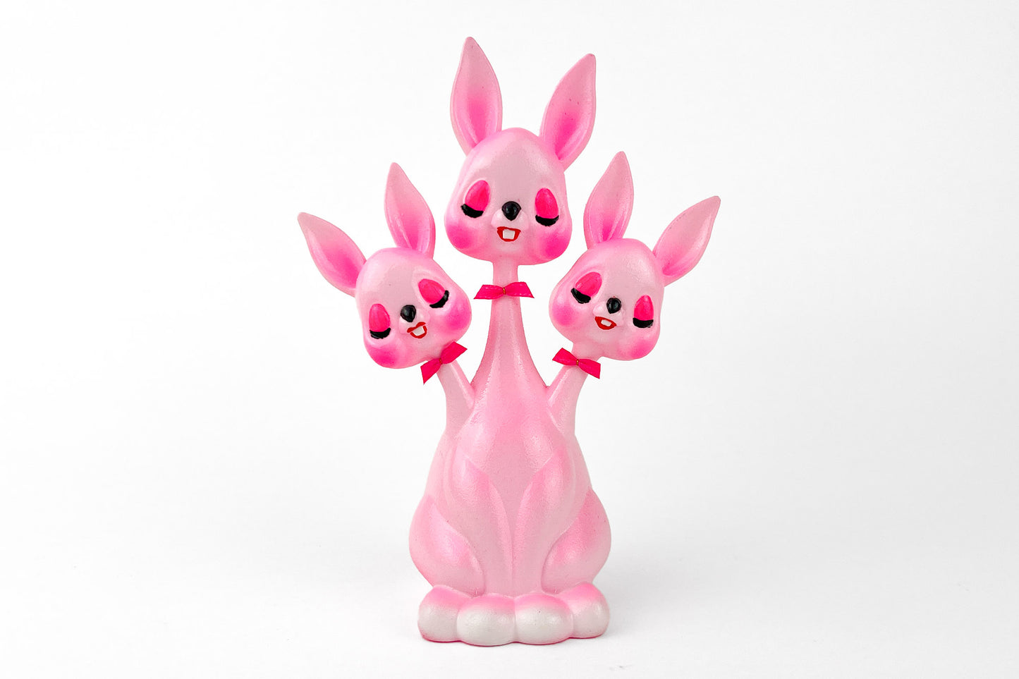 3 headed Bunny - Pink