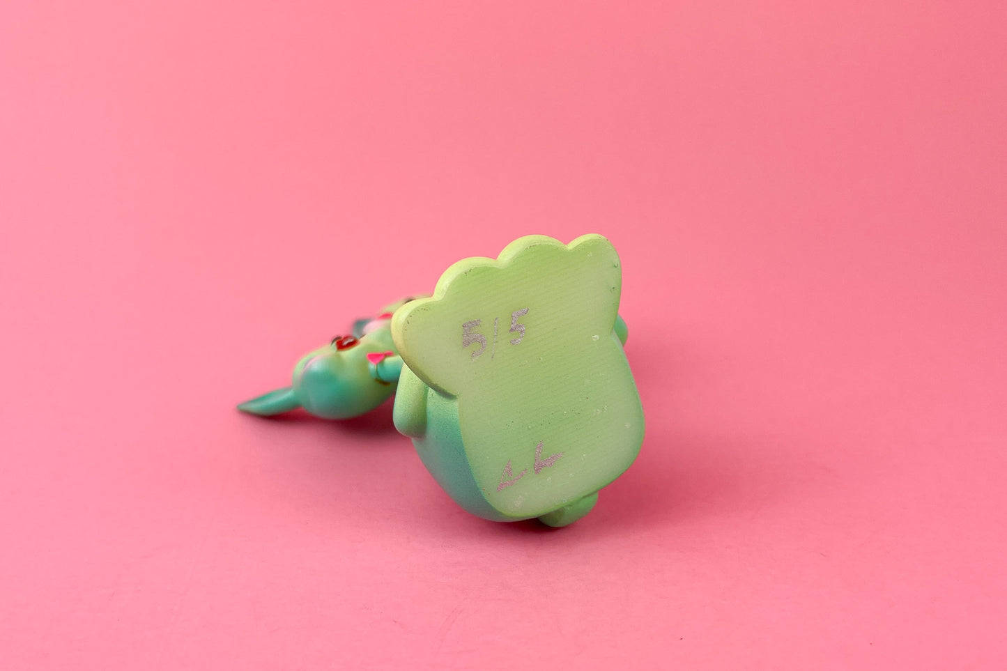 3 headed Bunny Green & Teal