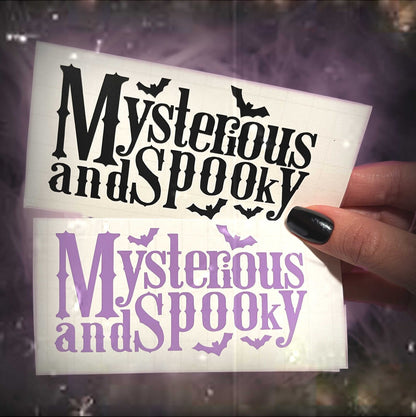 Mysterious and Spooky Vinyl Decals