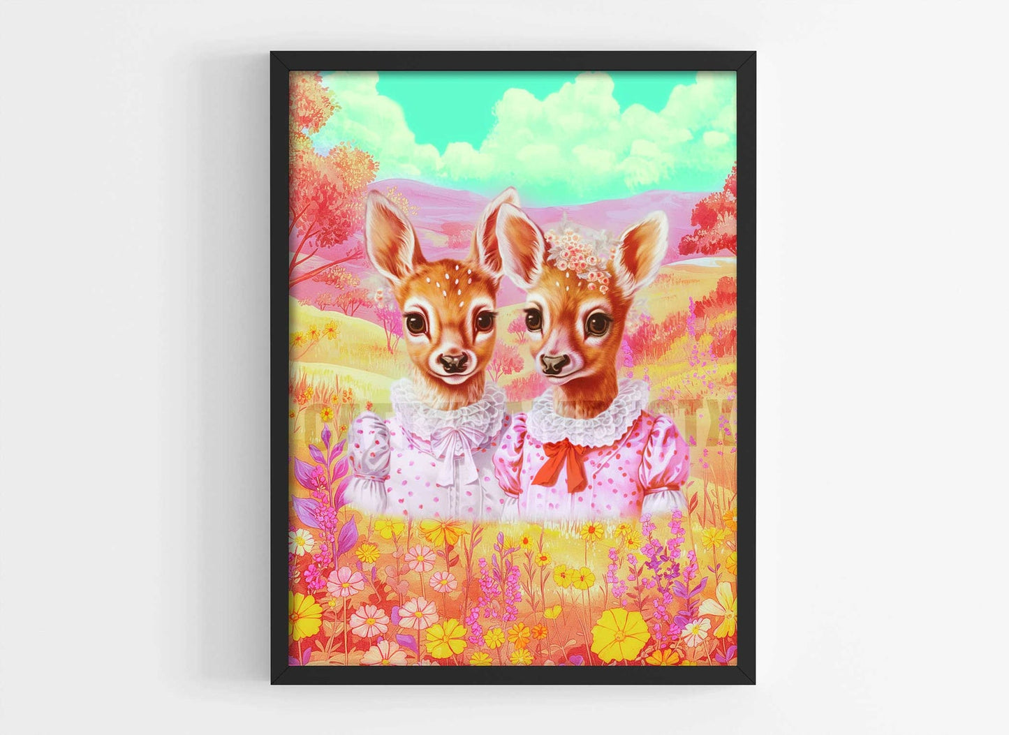 Anthropomorphic Deer Fine Art Print