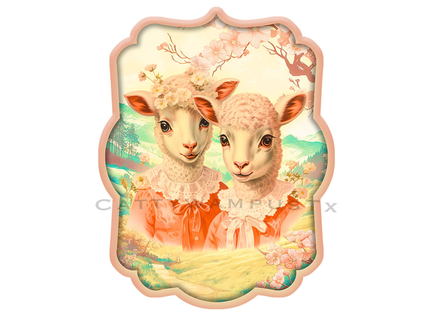Anthropomorphic Sheep Sticker