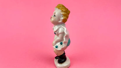 1950's Vintage Kitschy Figurine - Windy Days Marilyn Monroe Girl | Porcelain Hand Painted, Bloomer Dress | Vintage Kitsch Made in Japan
