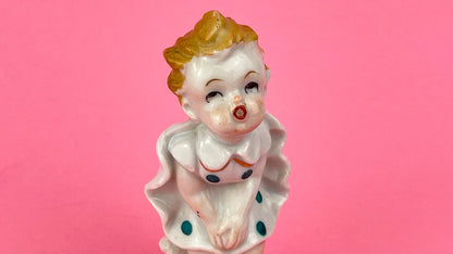 1950's Vintage Kitschy Figurine - Windy Days Marilyn Monroe Girl | Porcelain Hand Painted, Bloomer Dress | Vintage Kitsch Made in Japan