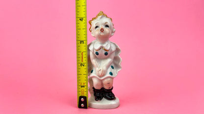 1950's Vintage Kitschy Figurine - Windy Days Marilyn Monroe Girl | Porcelain Hand Painted, Bloomer Dress | Vintage Kitsch Made in Japan