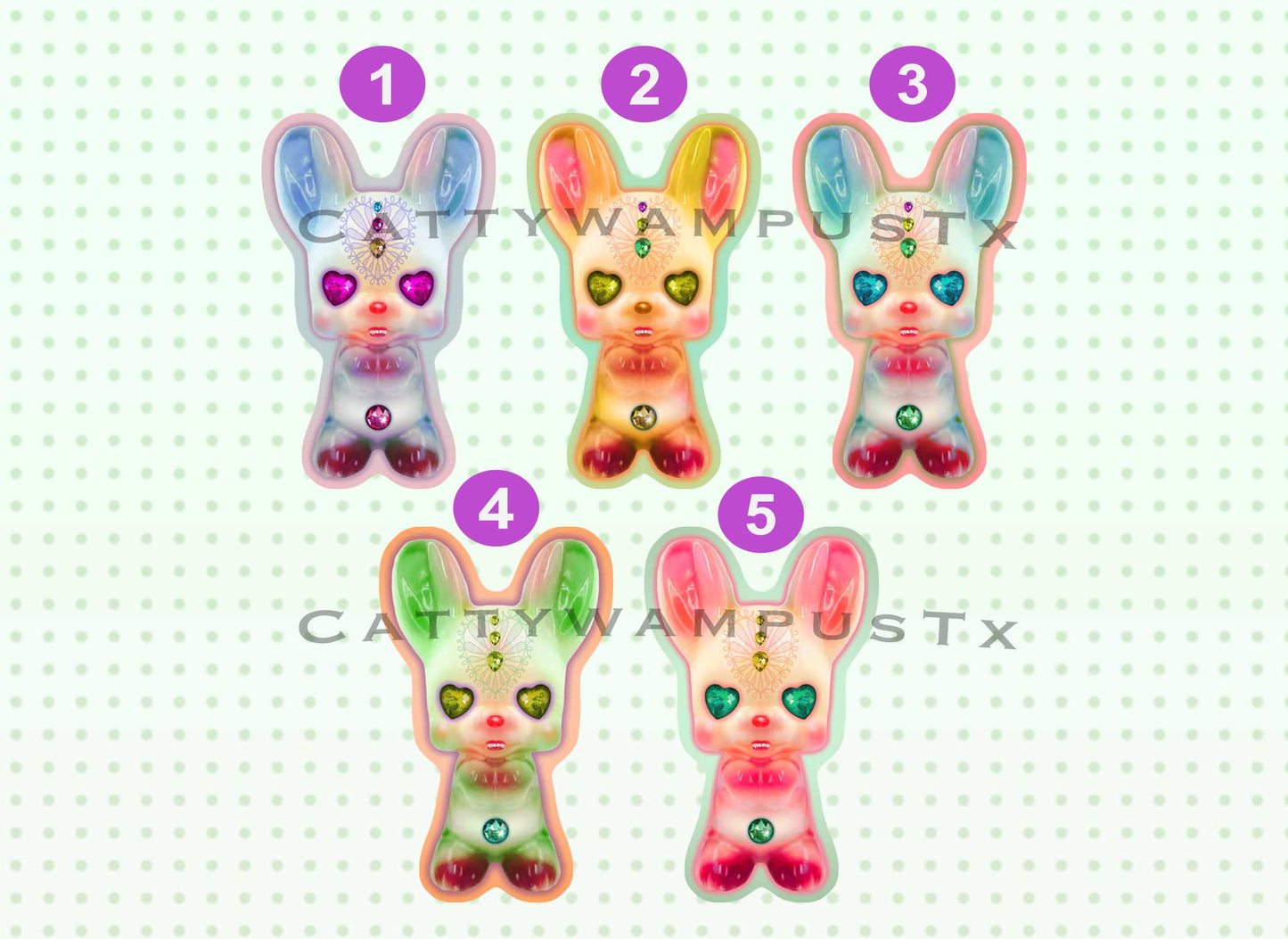 Kitschy Creature Stickers