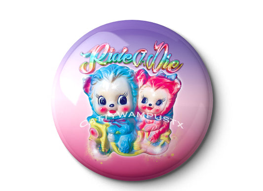 Best Friends - Pocket Mirror, Magnet, and or  Pin Back Button