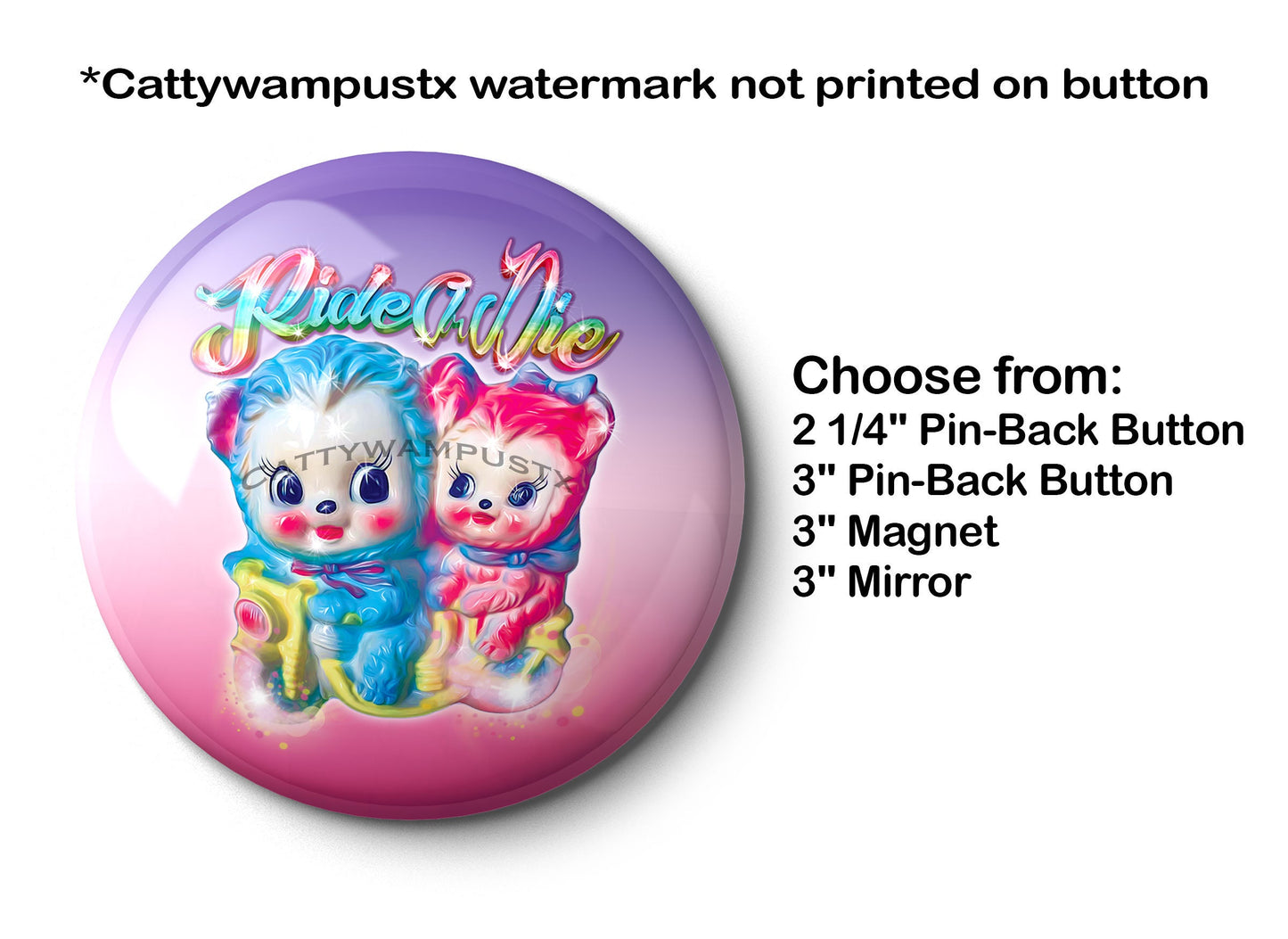 Best Friends - Pocket Mirror, Magnet, and or  Pin Back Button
