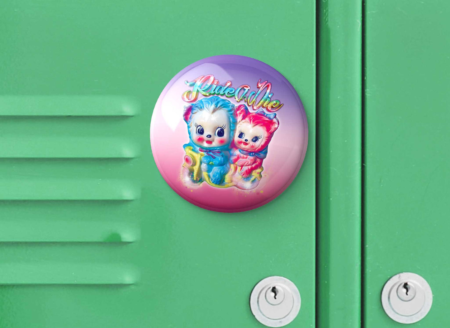 Best Friends - Pocket Mirror, Magnet, and or  Pin Back Button