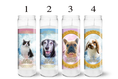 Custom Memorial Prayer Candles for Pets