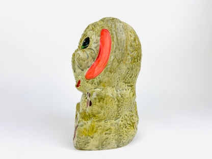 Vintage Anthropomorphic Elephant Coin Piggy Bank | Hand painted ceramic elephant vintage pottery | retro kitsch decor
